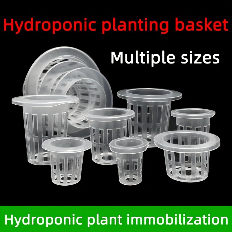 

10pcs/50pcs Planting Basket Set, Hydroponic Vegetable Cultivation Basket, Plastic Plant Pots, For Home Balcony Gardening And Nursery Factory Hydroponic