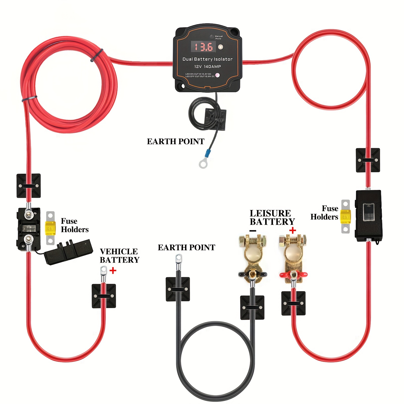 Kit de câbles de câblage de relais sensible de tension d'isolateur