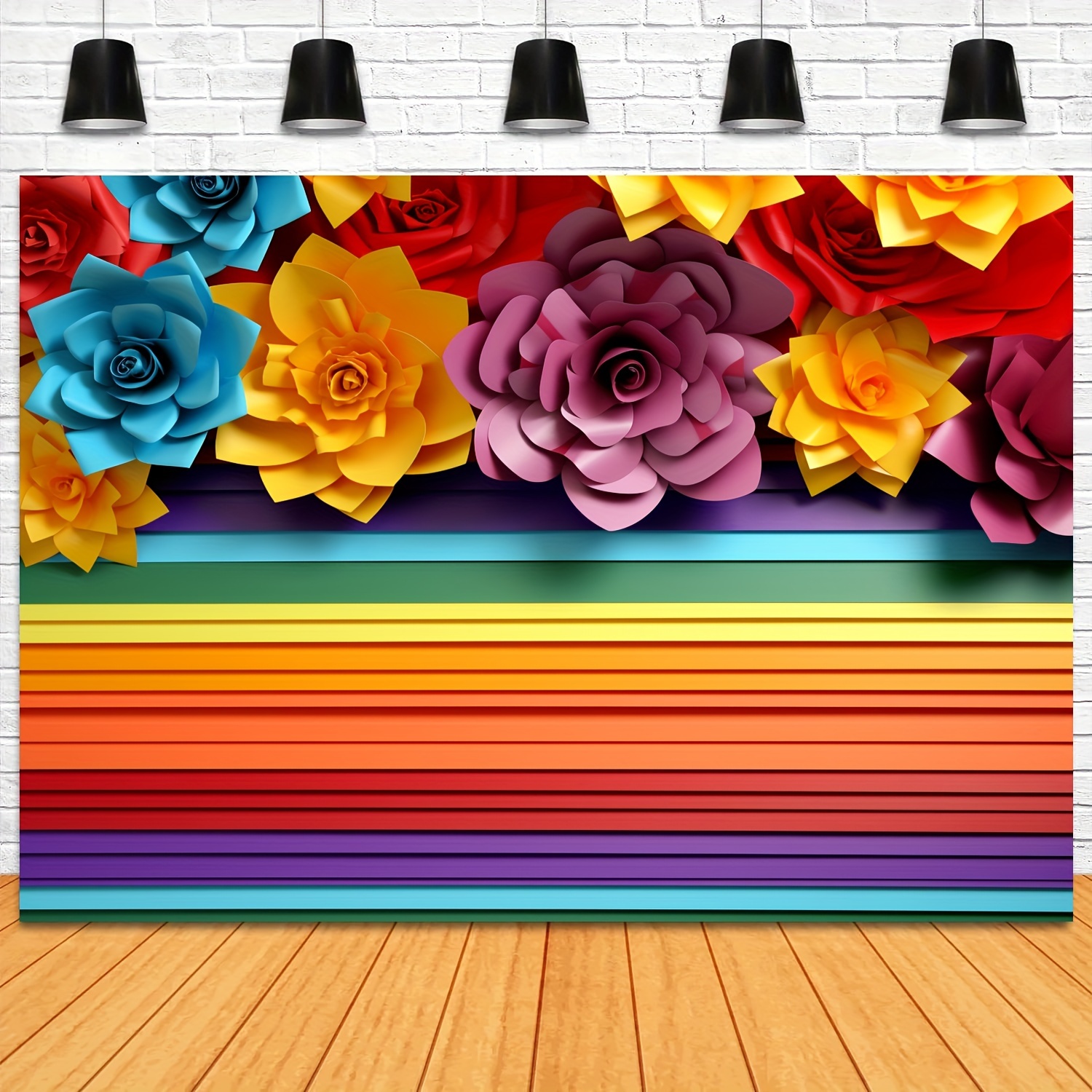 Geyee 27 Pcs Mexican Paper Flowers Colorful Tissue Paper Flowers Fiesta  Paper Flowers Mexican Carnival Paper Flowers for Floral Party Backdrop