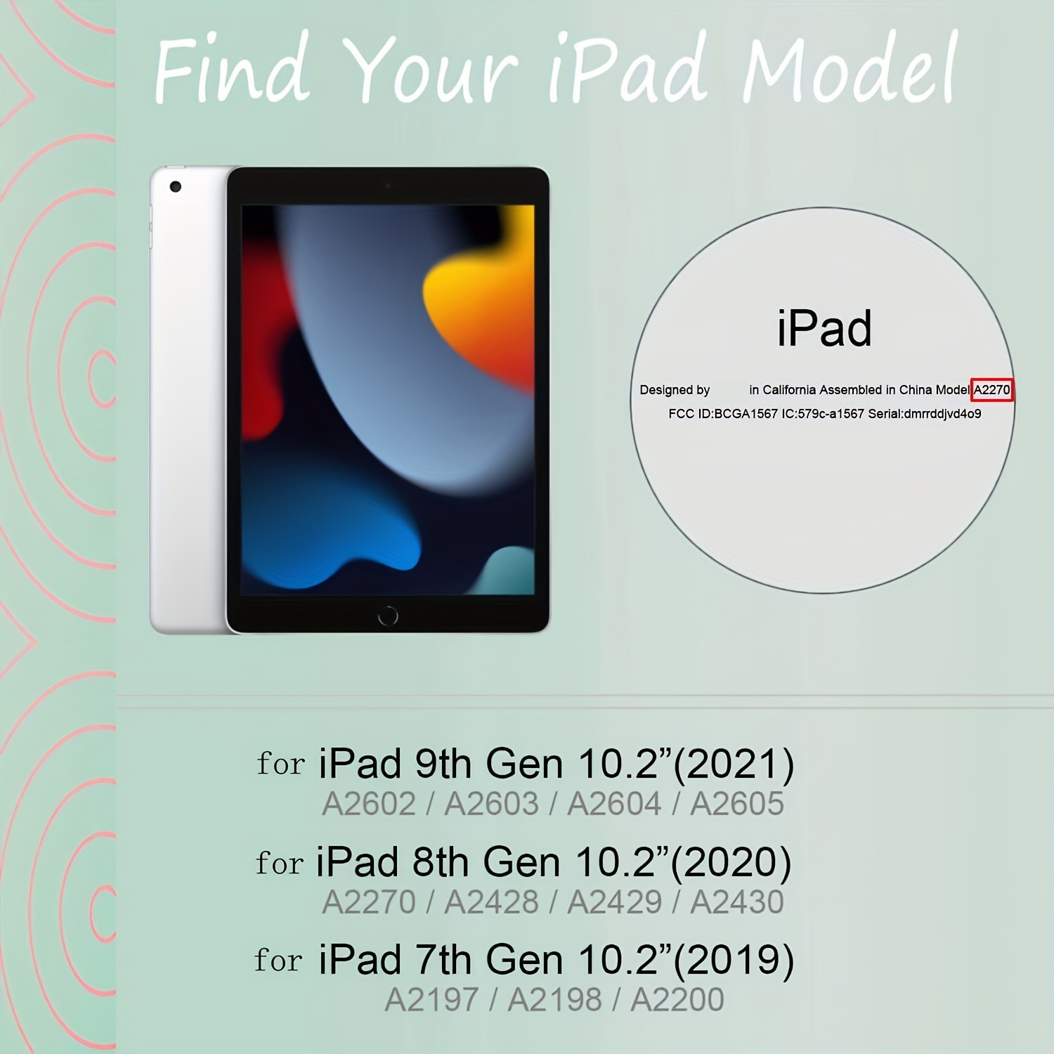 Housse en Cuir iPad 10.2 9ème Génération Modèle 2021 Cuir de