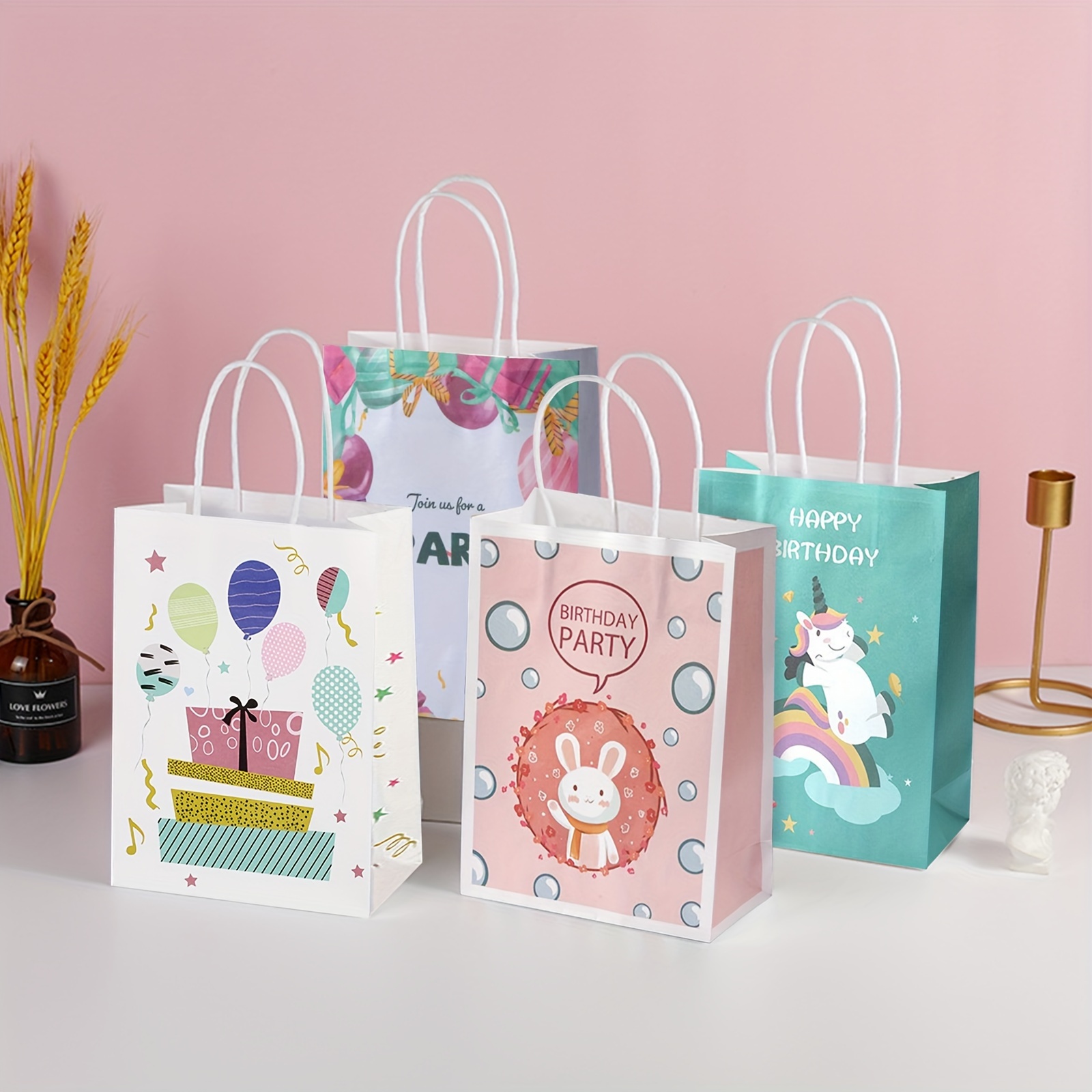 Happy Birthday Gift Bags Birthday Party Favor Bags Party - Temu
