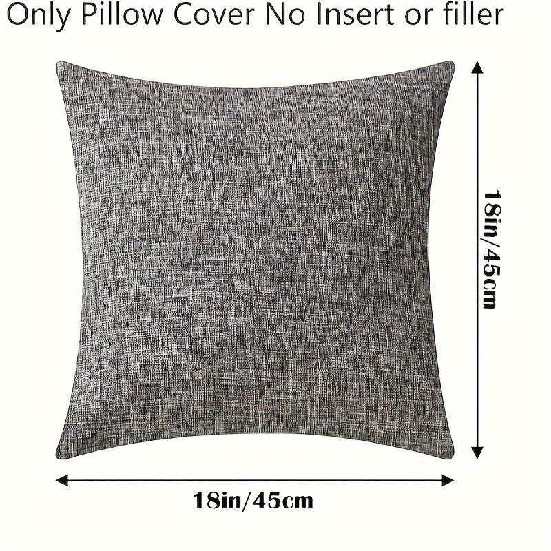 Gray Chenille Pillow Covers, Soft Textured Pillow Case, Grey Throw