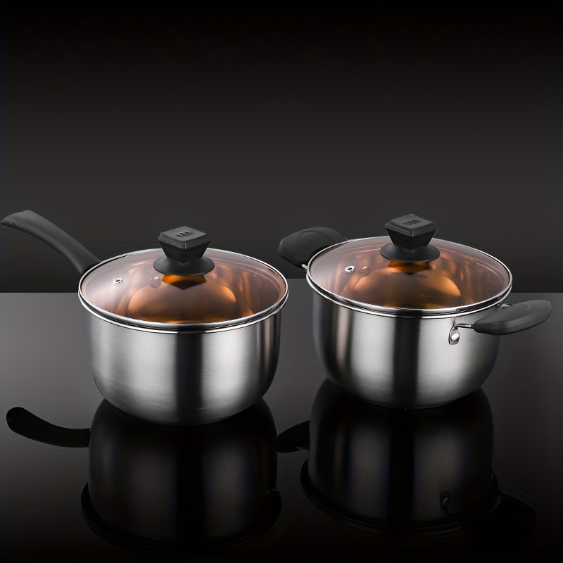 Household Double Ear Glass Pot Double Handle Soup - Temu