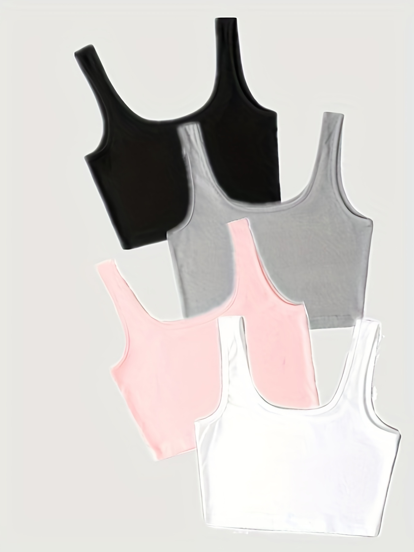 Ribbed Crop Tank Tops Y2k Sleeveless Tank Tops Summer - Temu