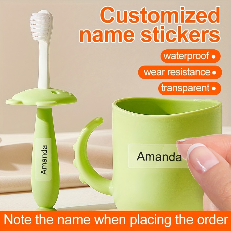 Custom Name Sticker Transparent Stickers Waterproof Crafted - Temu