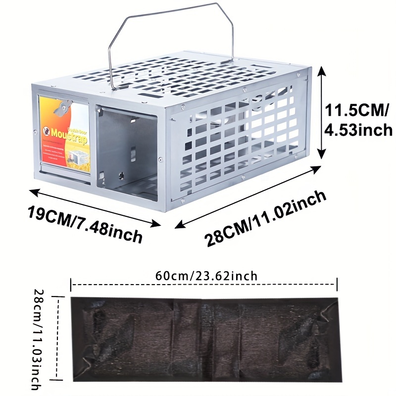 Multi-catch trap catches metal mice