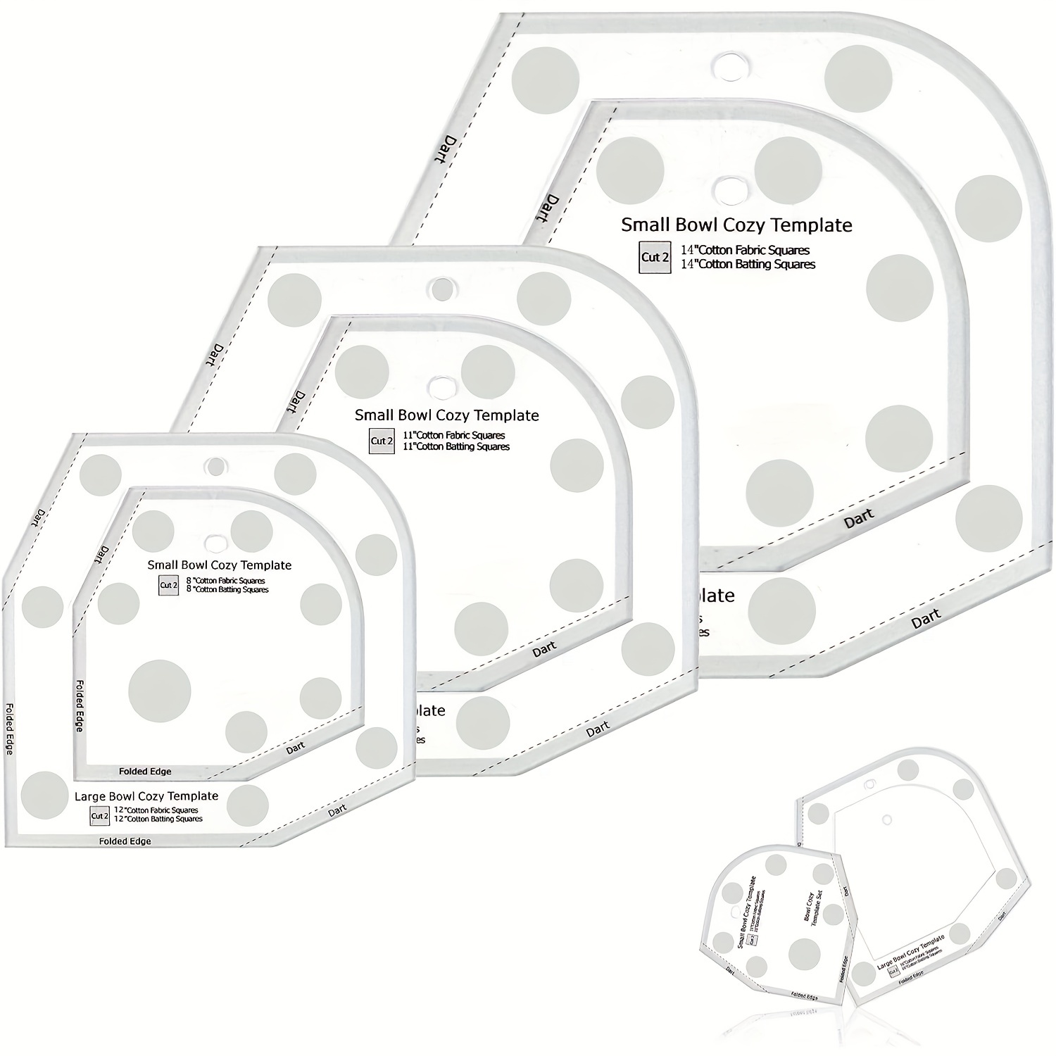 Memory Bear Template Ruler Set (10 PCS Cute Bear Sewing Pattern Acrylic  Templates ) - AliExpress