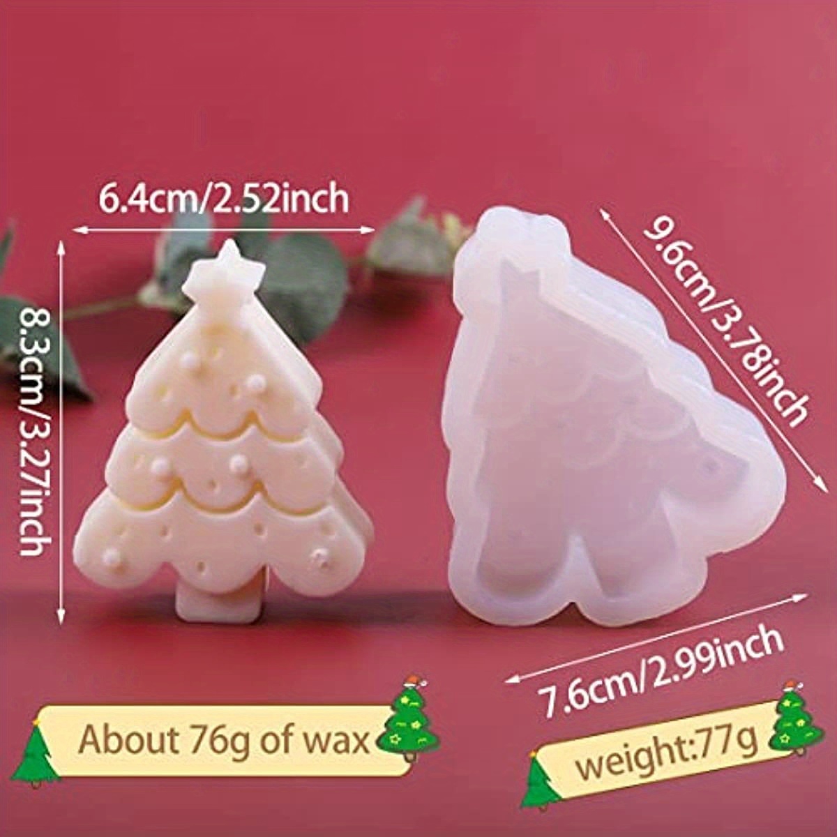 Christmas Tree Design Silicone Cake Molds Chocolate Moulds Mousse