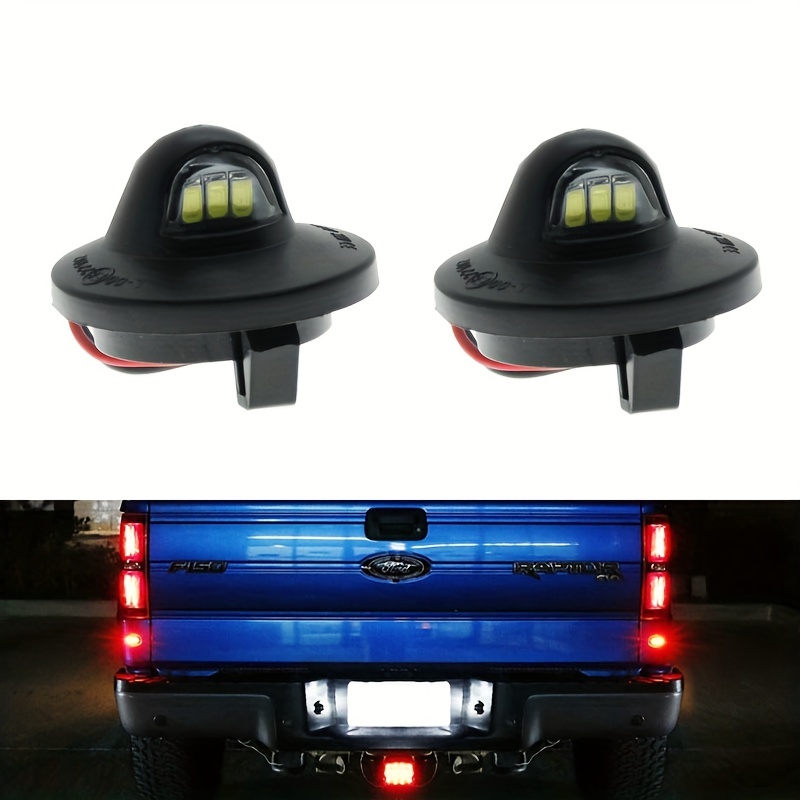Led Car License Plate Lights White Auto Accessories Ford - Temu