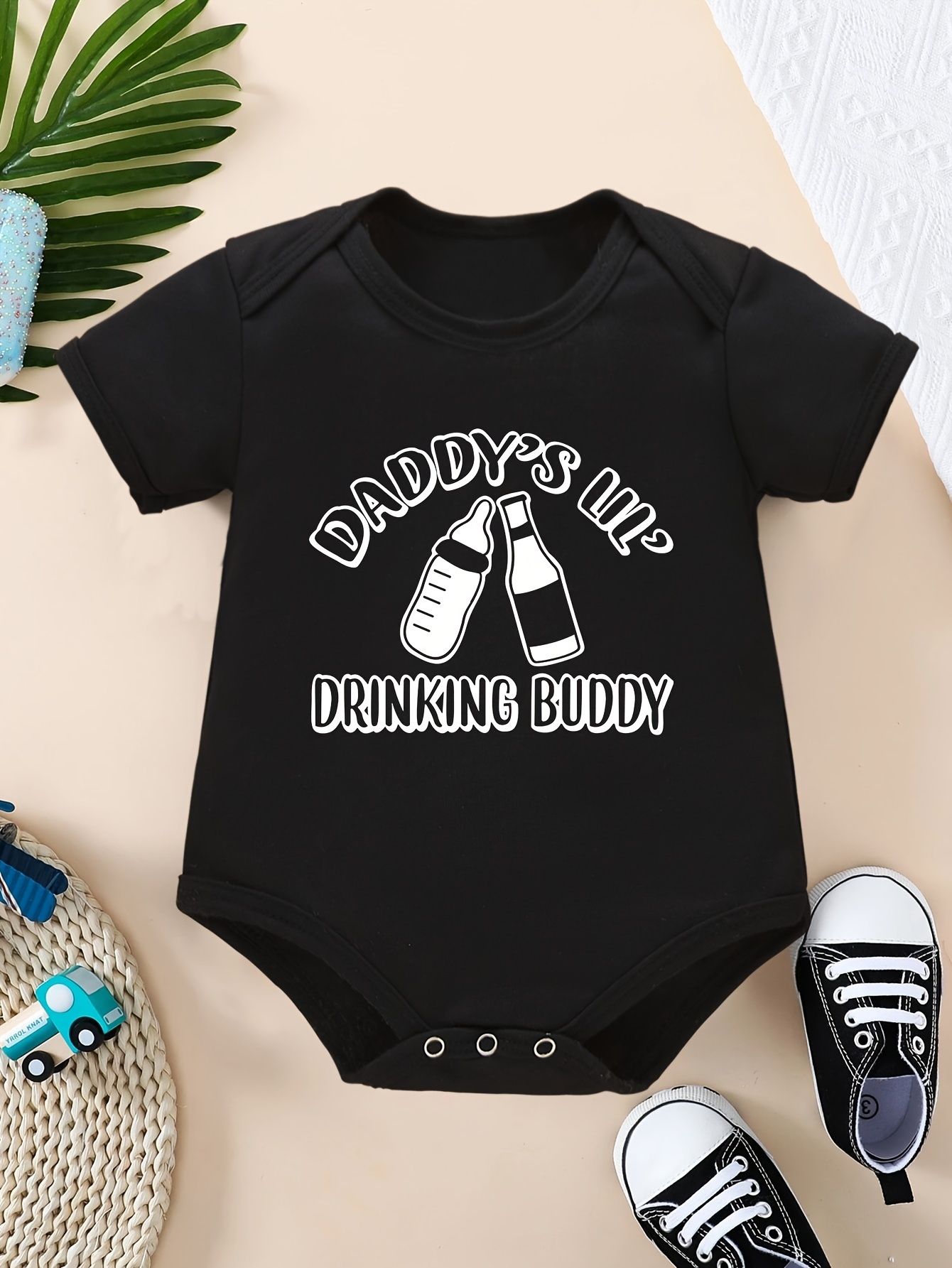 Daddy Baby Announcement, New Drinking Buddy Brewing, Beer Onesie