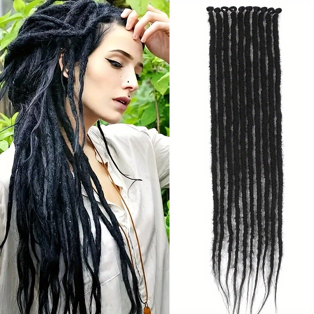 Se Ombre Grey Synthetic Dreadlock Extensions Thin Soft Temu