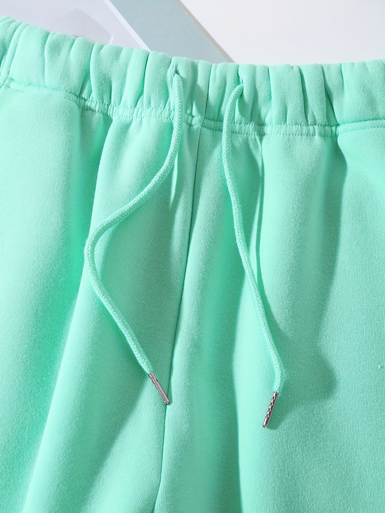Roots Sweatpants Women's Size Small Heathered Mint Green Drawstring Joggers