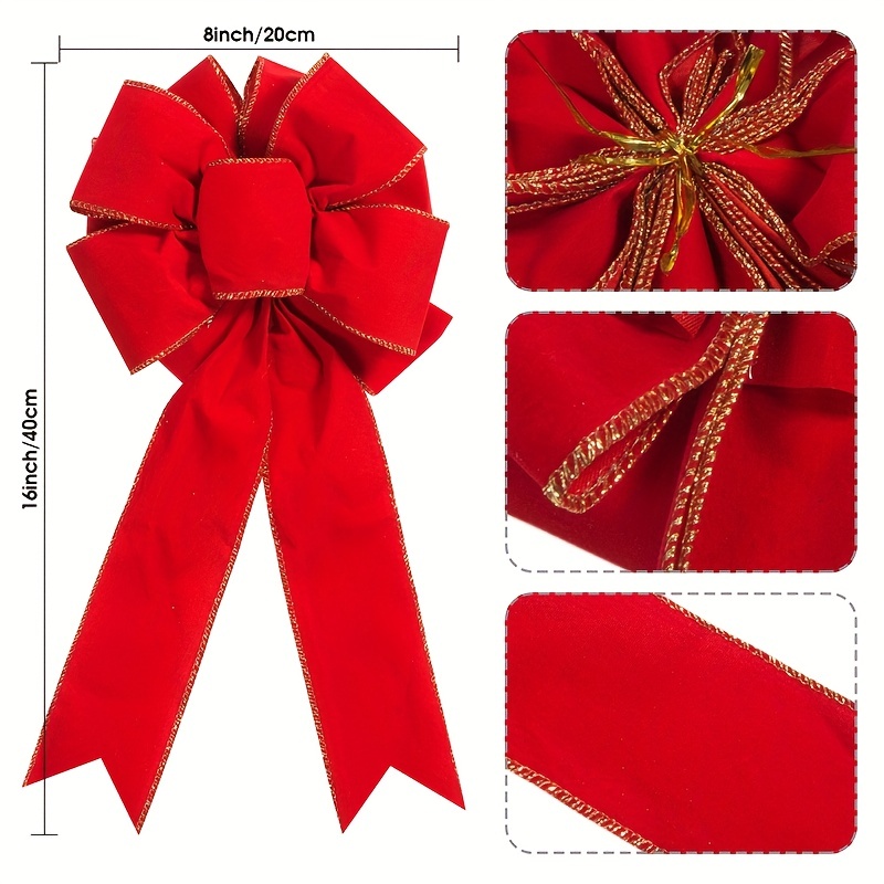 Ribbon White Gilt Edged Ribbon for Gift Wrapping Christmas 