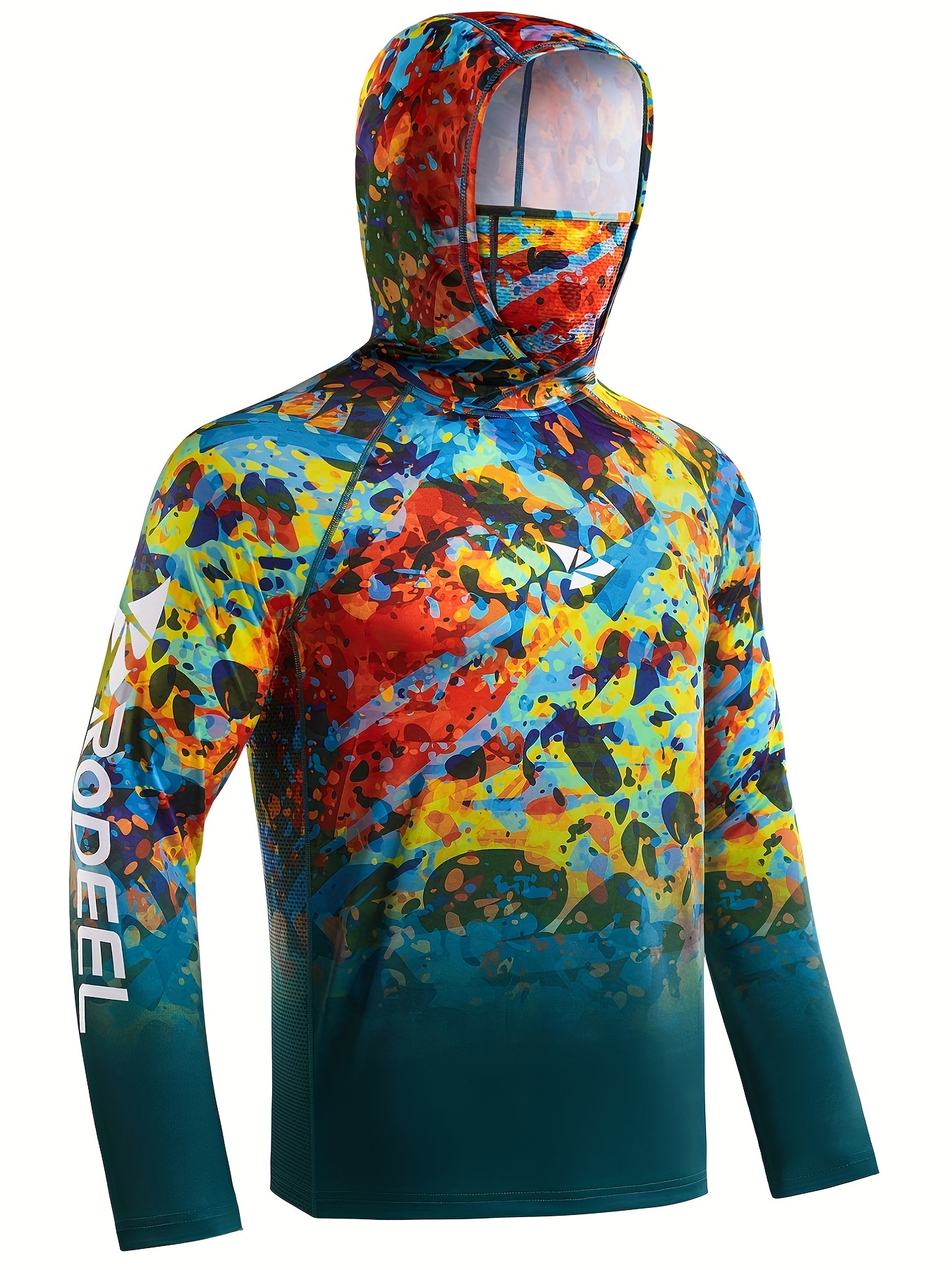 KOOFIN GEAR Performance Fishing Hoodie with Face Mask Hooded Sunblock Shirt  Sun Shield Long Sleeve Shirt UPF 50 Dry Fit Quick-Dry Black : :  Clothing & Accessories
