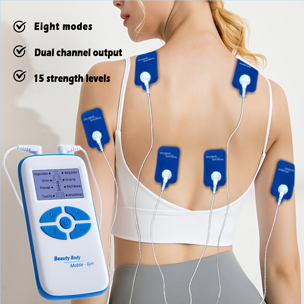 Estimulador muscular eléctrico TENS Mini EMS acupuntura para - Temu
