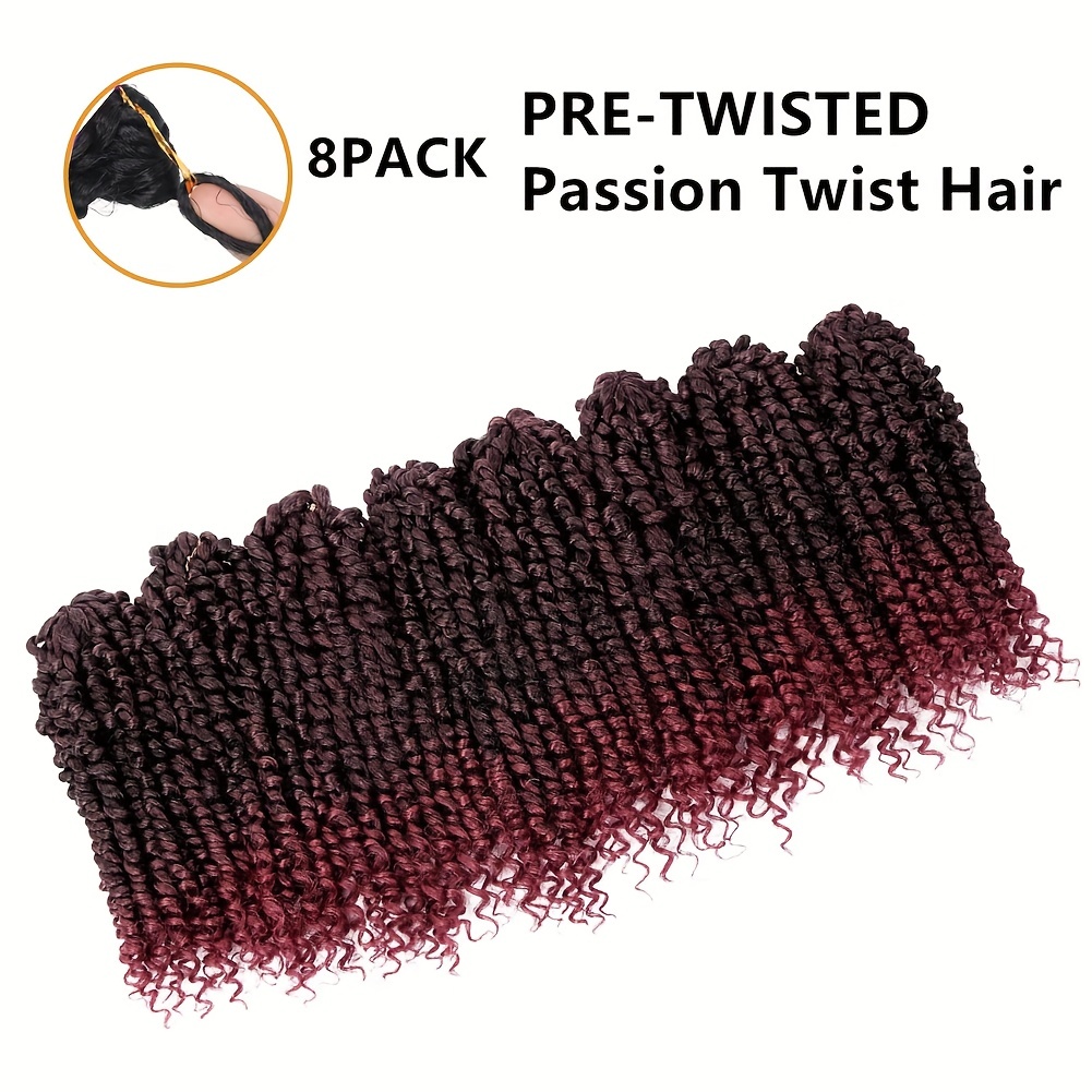 Passion Twist Crochet Hair Pretwisted Passion Twist Hair - Temu New Zealand