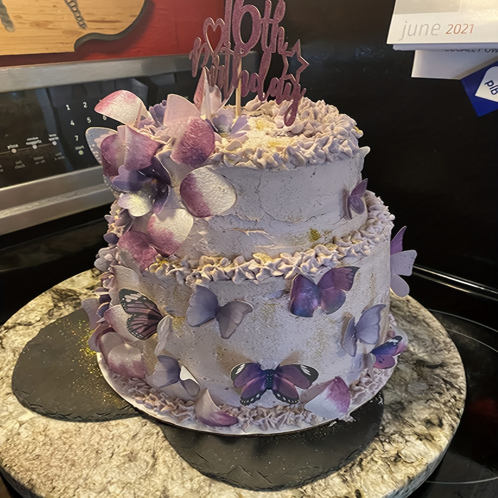 Anniversaire joyeux anniversaire gâteau comestible décoration de fête