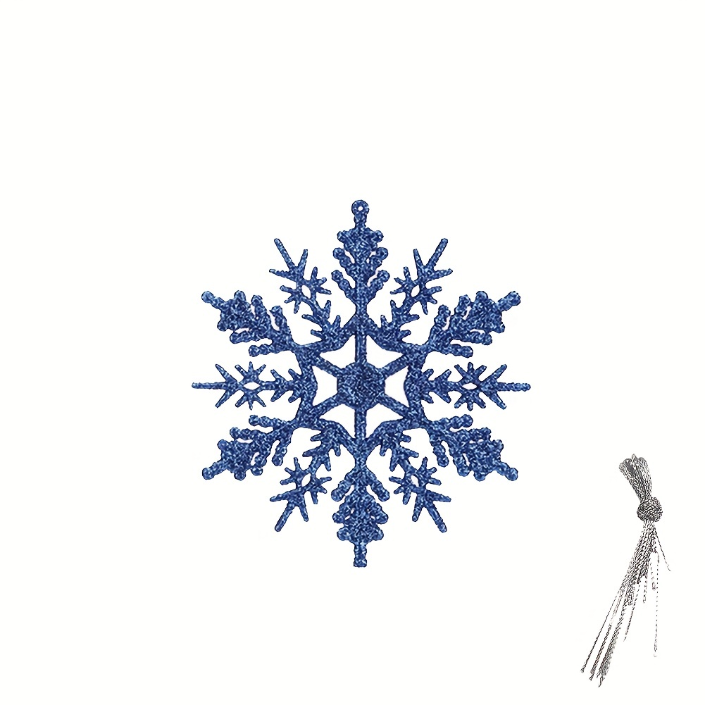 Snowflake Flower String Glittery White Snowflakes Winter - Temu