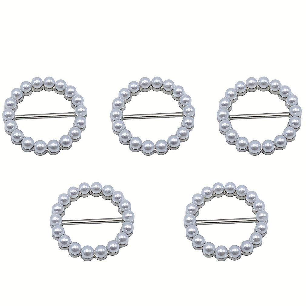 6 Stück Schal Verschluss Clips - Runde Seiden Schals Schnallen | Harz Material