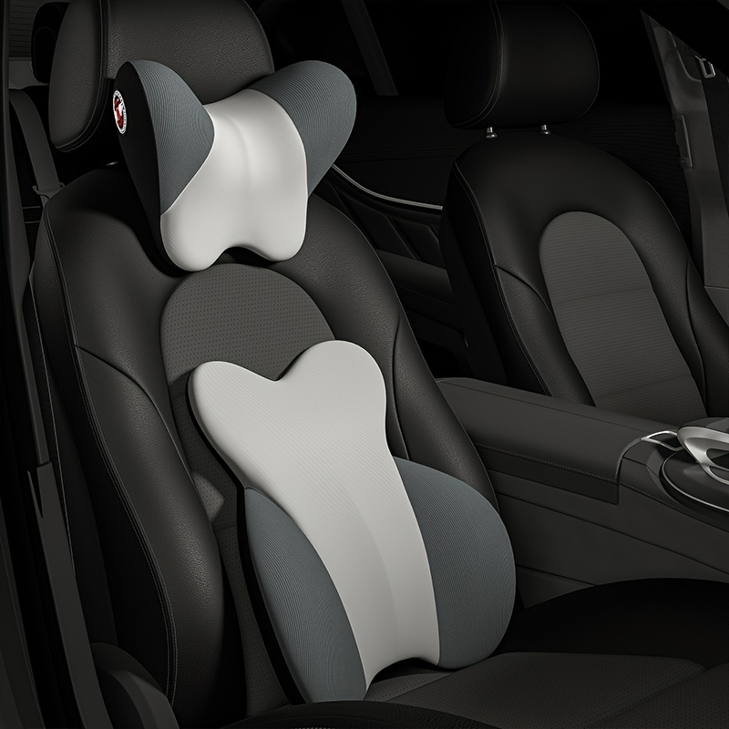Car Lumbar Support Cushion Memory Foam Waist Pillow Auto Seat Back