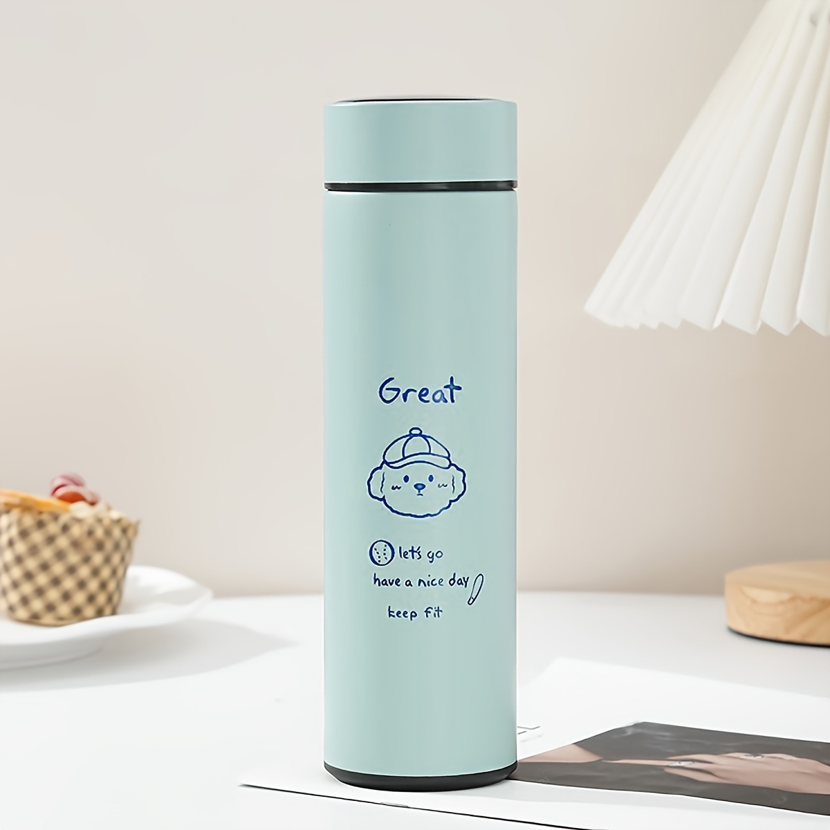 304 Stainless Steel Large Capacity Water Bottle Portable Lovely