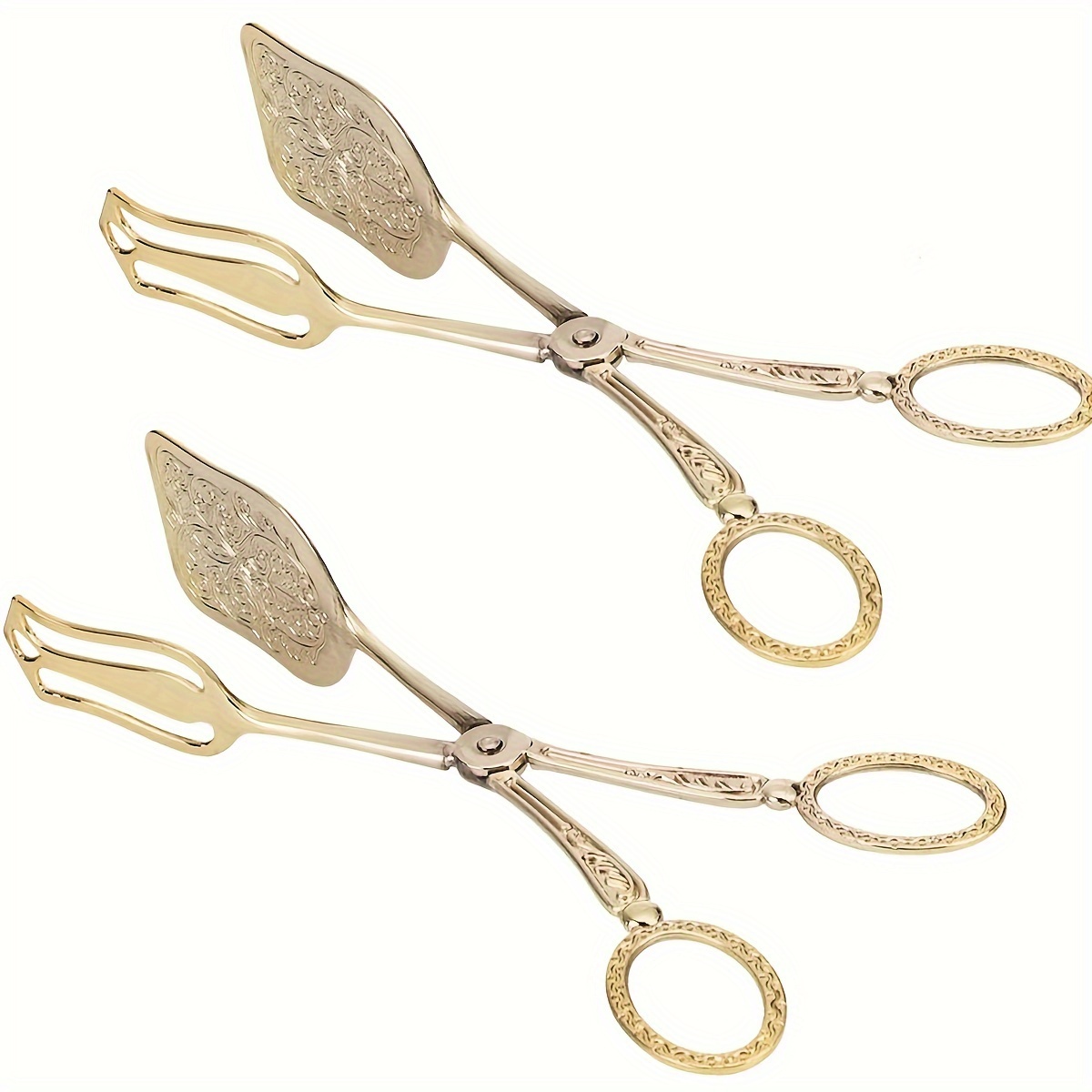 TEMU Pinze da vintage 2 pezzi per servire insalata, torta, pinze da buffet, pinze per barbecue, , insalata, zucchero, , antipasti, utensili da cucina