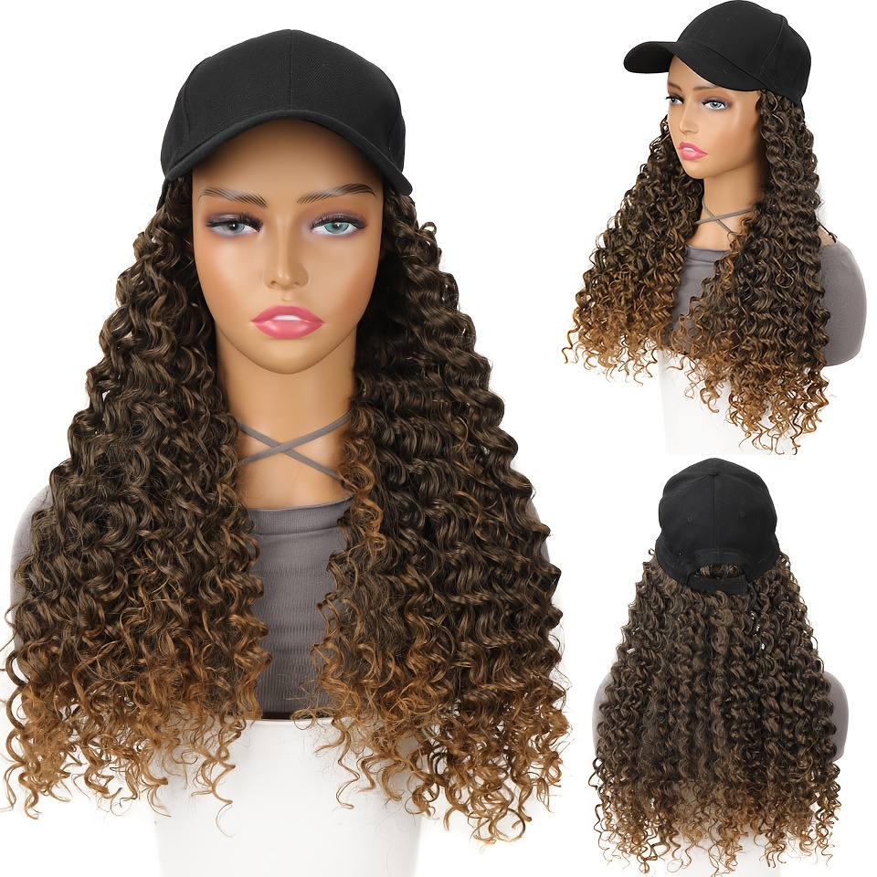 Unisex Loose Curly Hair Hat Adjustable Attached Hair Long Baseball  Hairstyle Hair Wig Hiphop For Women Girls And Men Boys Mullet Wig - Temu  Australia