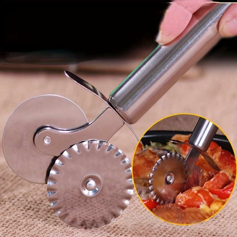 Stainless Steel Pizza Cutter Wheel And Pizza Shovel Pie - Temu