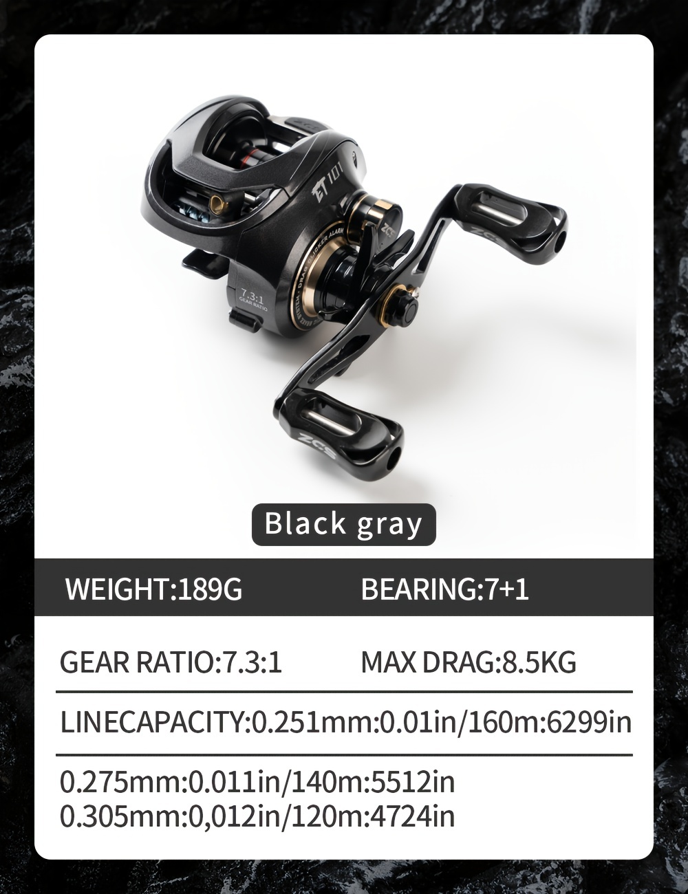 Lightweight Baitcasting Fishing Reel 7.3:1 Gear Ratio - Temu
