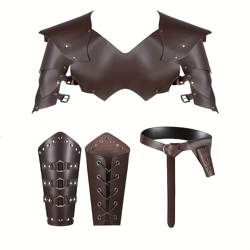 Medieval Viking Pirate Cosplay Leather Armor Arm Diy Viking Costume Viking  Halloween Costume