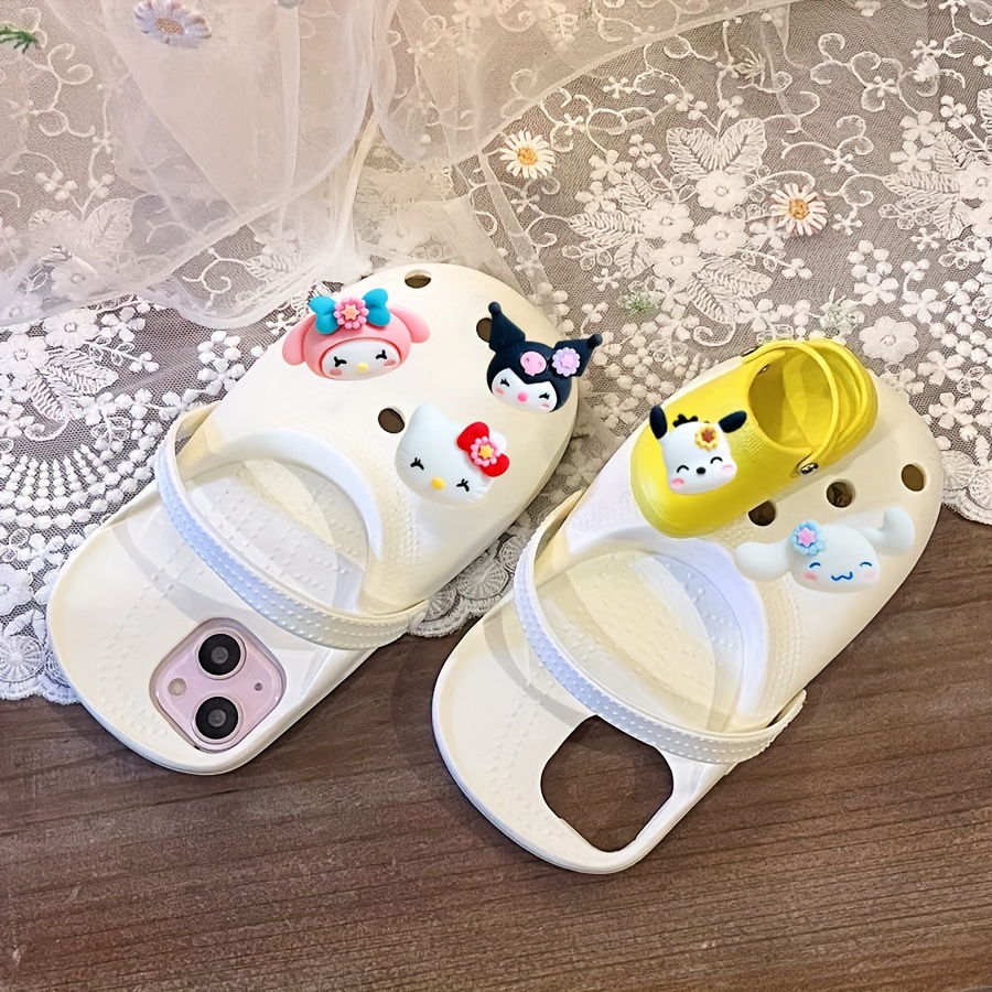 30pcs Shoe Charms Kawaii Kuromi Cinnamoroll Melody Decration DIY Sandals Shoe Accessories for Kids Gifts,Temu