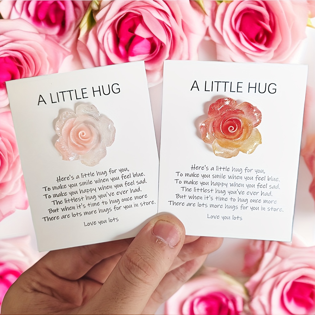 Pocket Hug Rose Thoughtful Gift Crochet Hug Gift Special - Temu