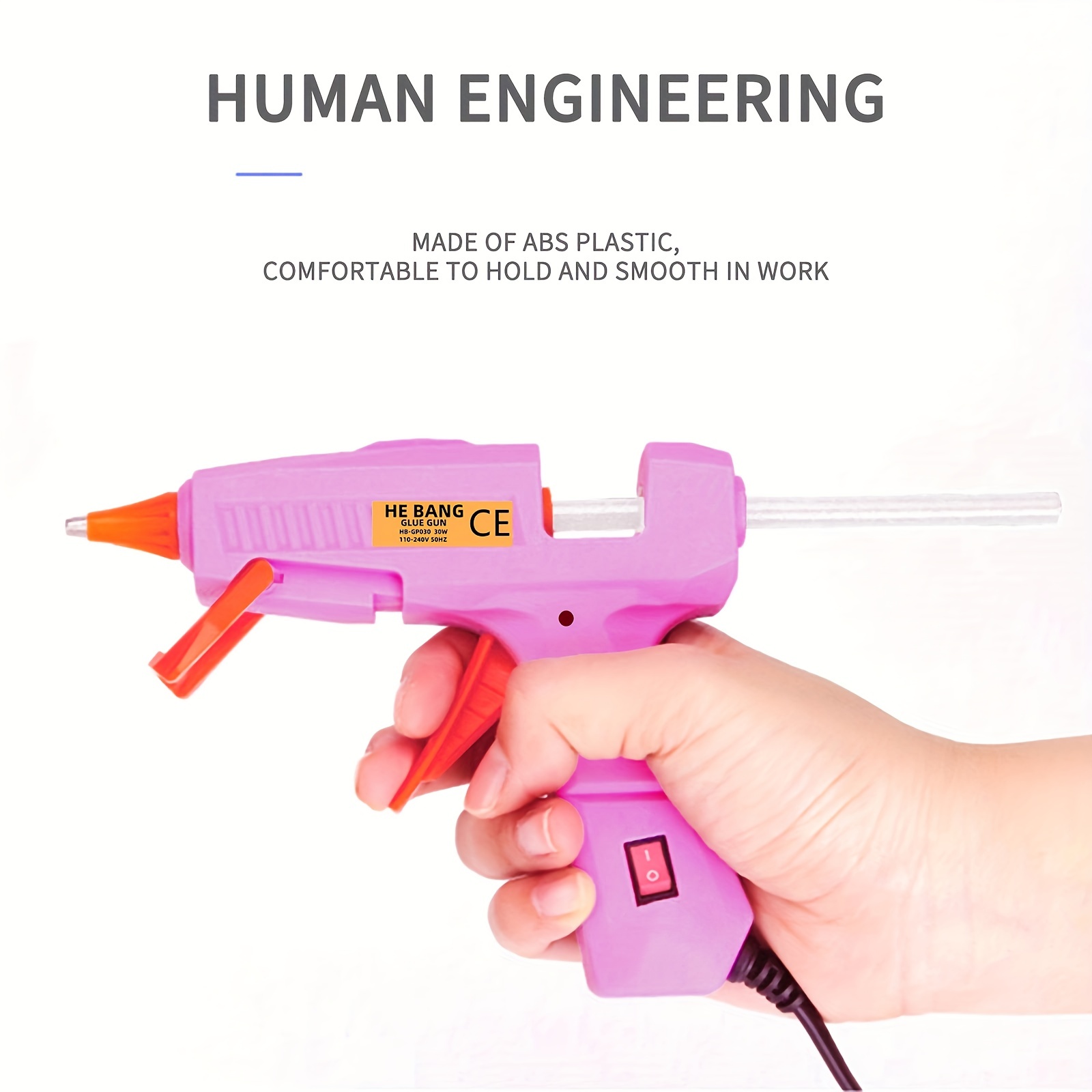Liumai Hot Glue Gun Kit with 30pcs Glue Sticks Mini Hot Melt Glue Gun with Carrying Case for Crafts School DIY Arts and Home Repair (30Watts Pink)