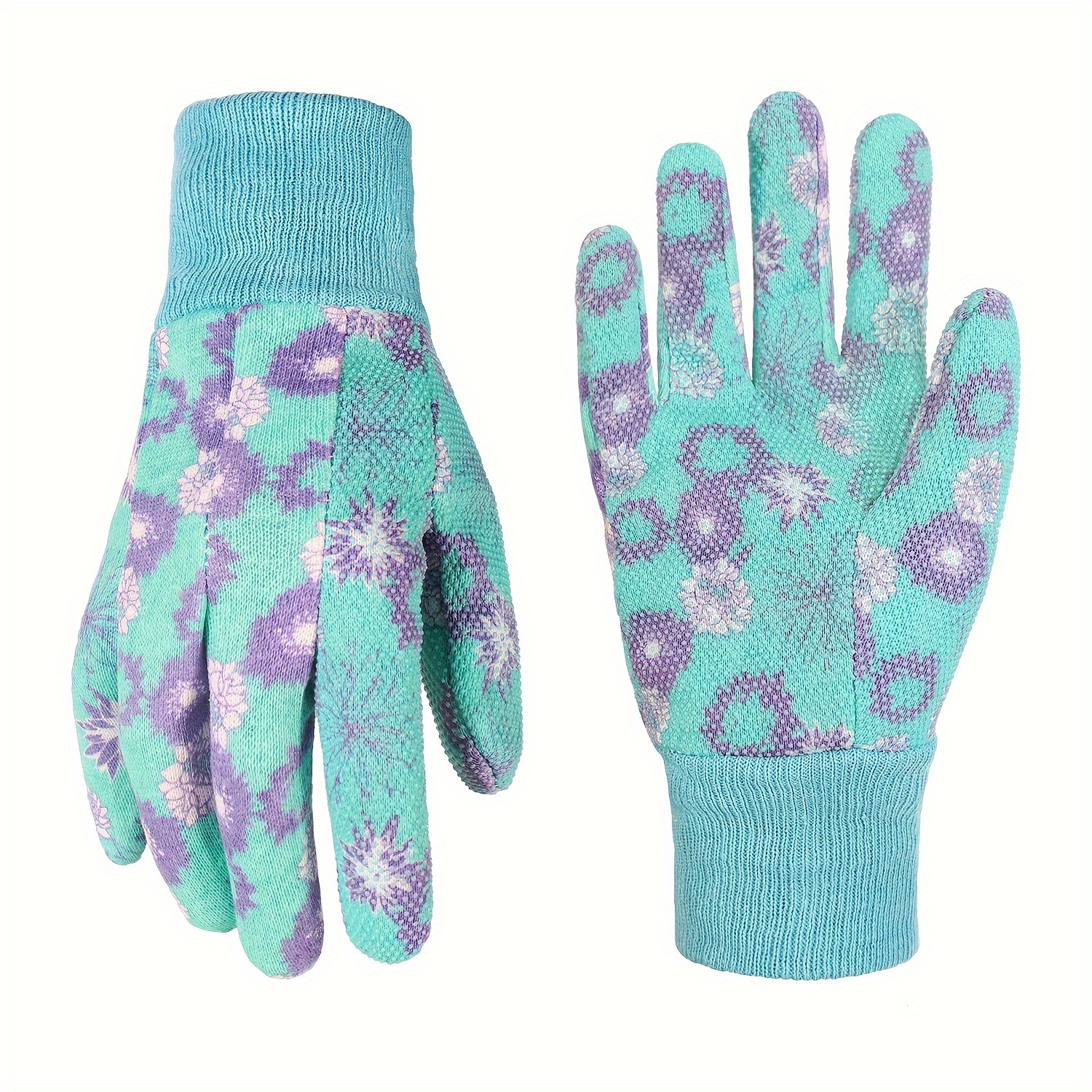 Gants de jardinage à manches longues et motifs à fleurs