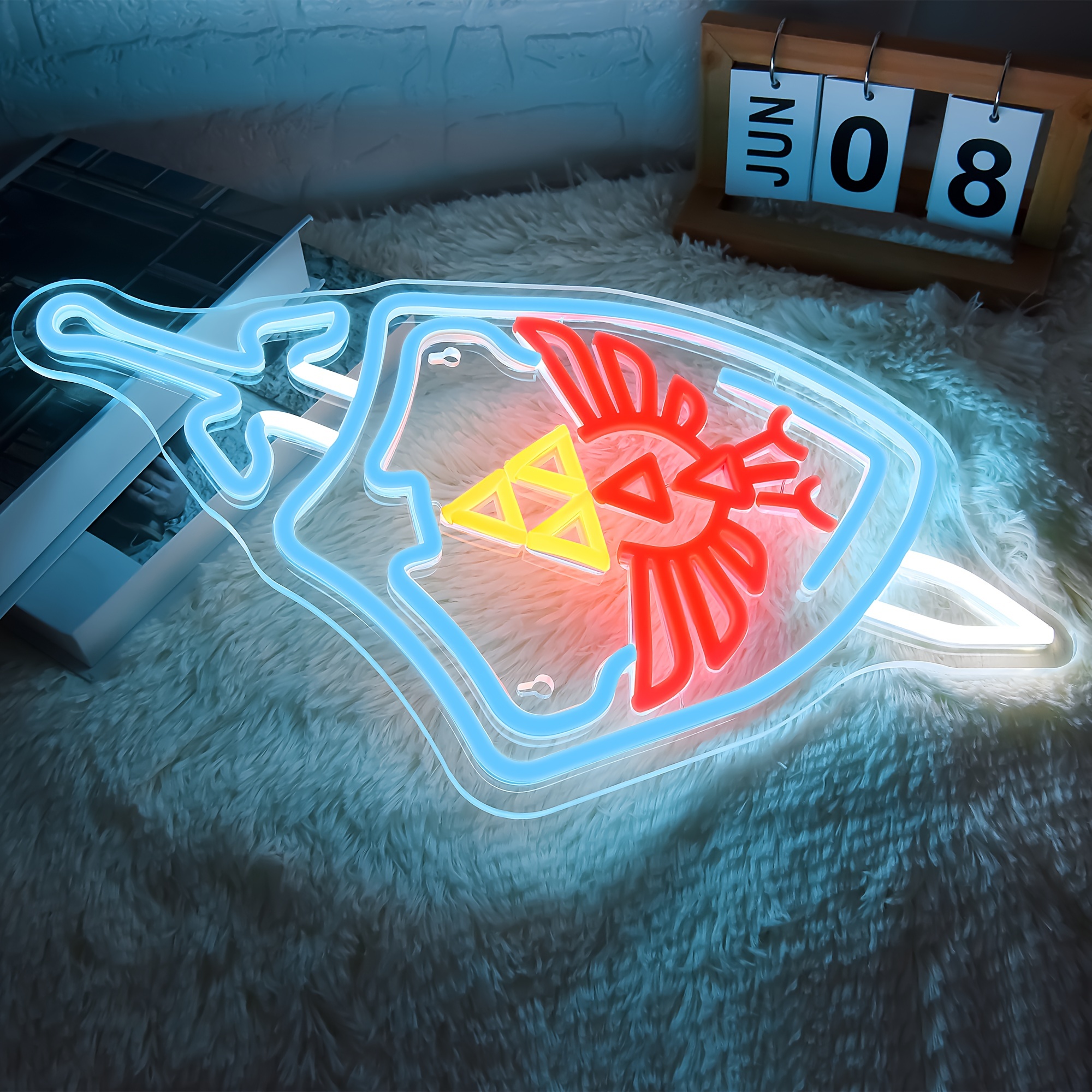 Sword Shield Neon Sign Sword Led Light Game Room Decor, Shop Latest Trends