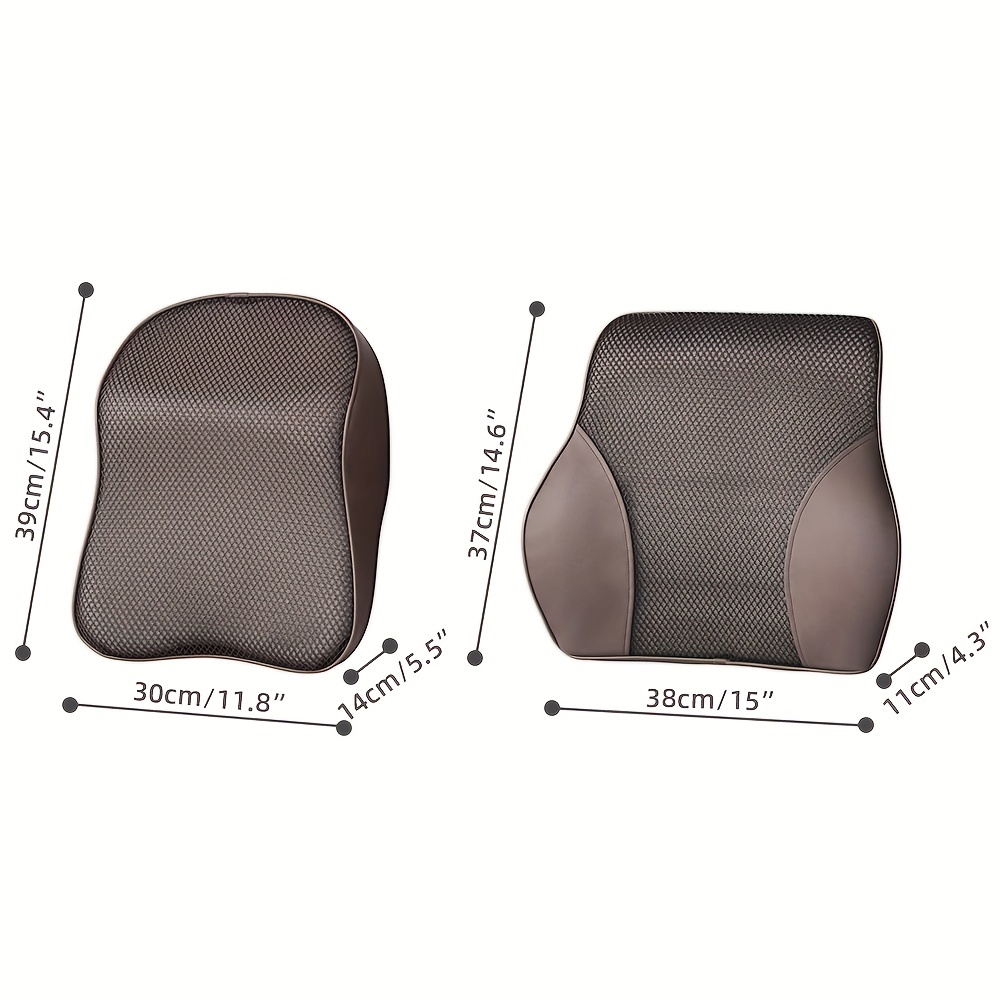 Car Seat Headrest Neck Rest Cushion - Ergonomic Car Neck Pillow Durable  100% Pure Memory Foam