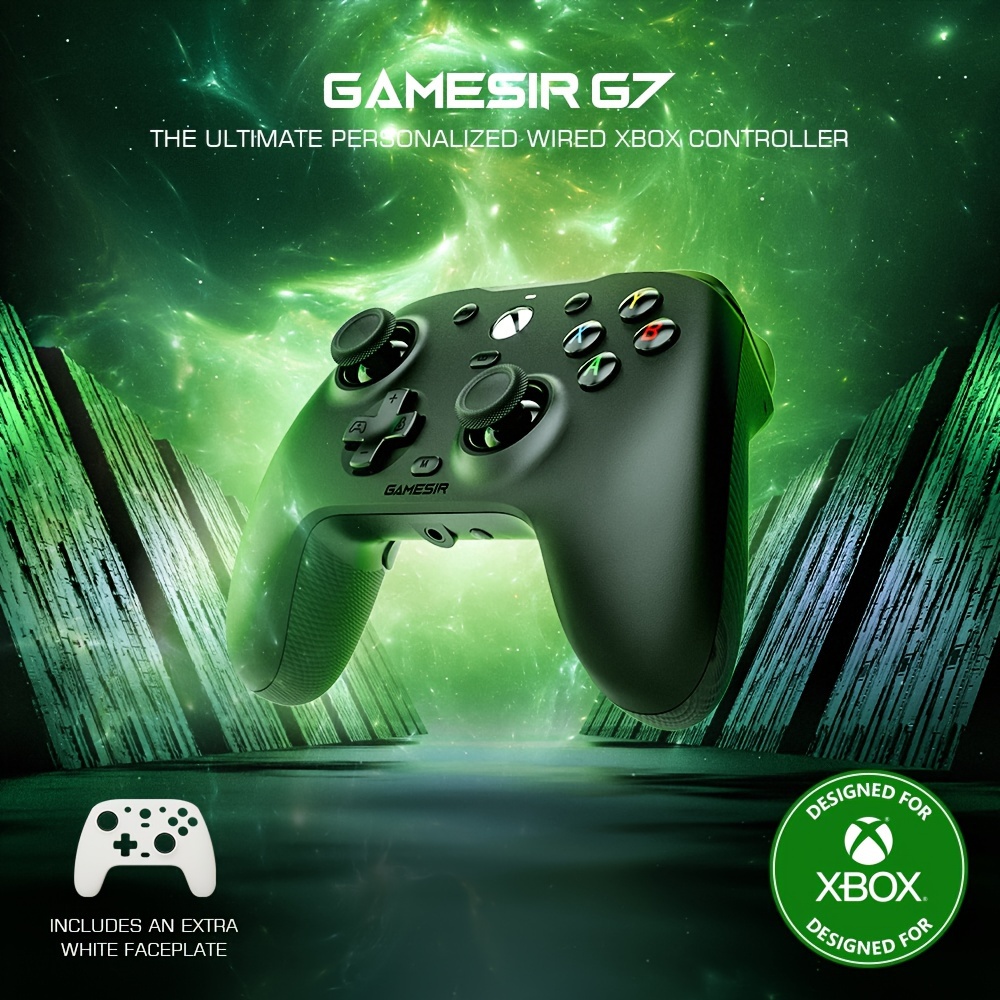 

Manette filaire GameSir G7 pour Xbox Series X/S, Xbox One et Windows 10/11 - Manette de jeu pour PC avec prise audio 3,5 mm (2 façades interchangeables)