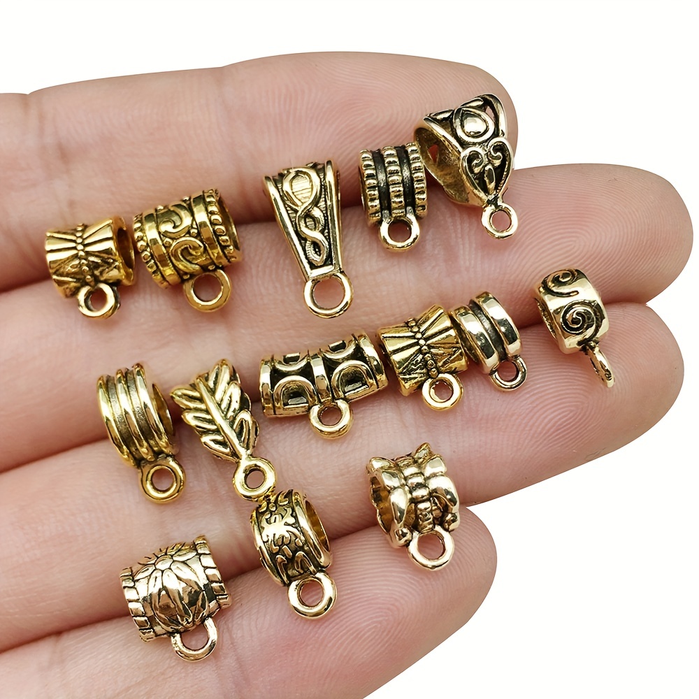 mixed ancient style hanging bail tube beads spacer bead Temu