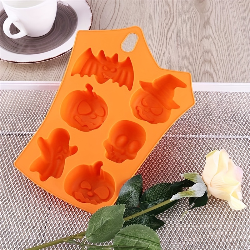 Halloween Ghost Pumpkin Silicone Baking Mold Set, Nonstick Chocolate Jelly  Fudge Cake Baking Molds, Party Favors Handmade Soap Molds, Skull Bat Ghost  Shape - Temu