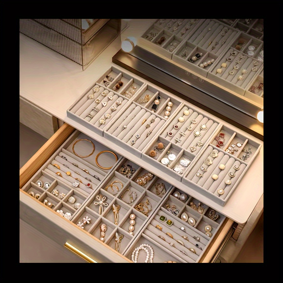 Jewelry Storage Box With Detachable Lid Desktop Organizer - Temu