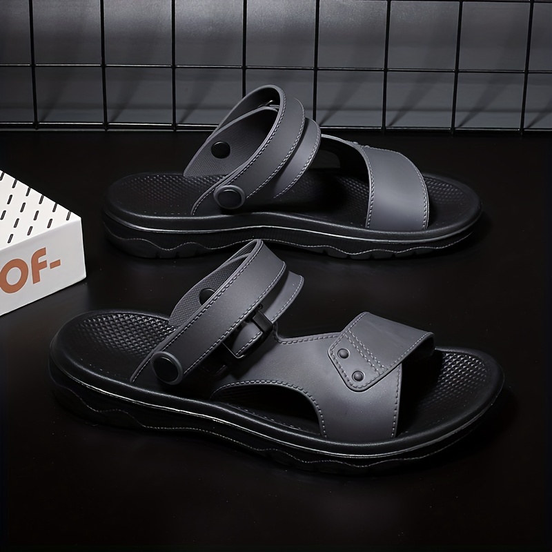 Summer Leisure Beach Shoes Men Flat Slides Sandals Flip Flops Male