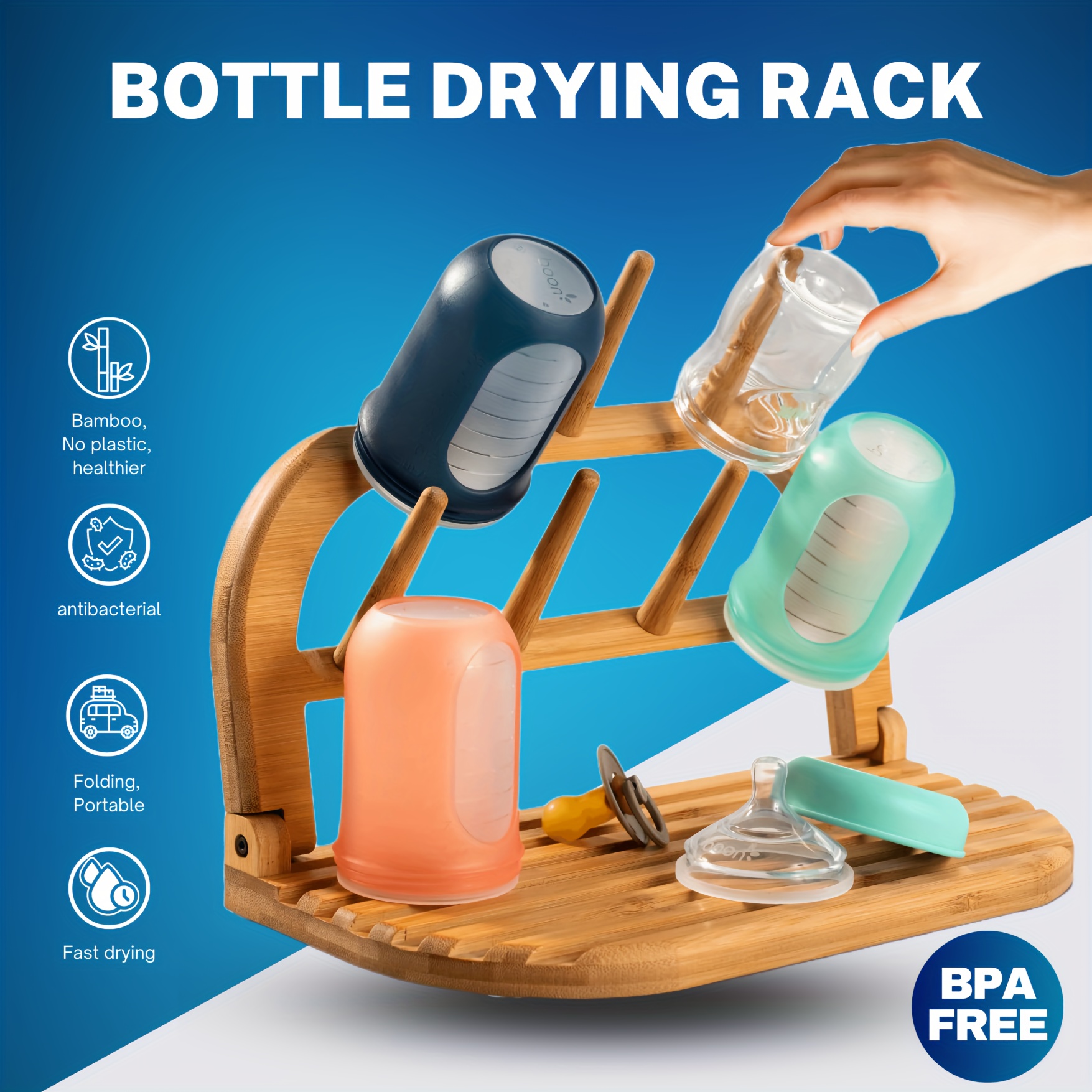 BPA Free Baby Bottles Drying Rack