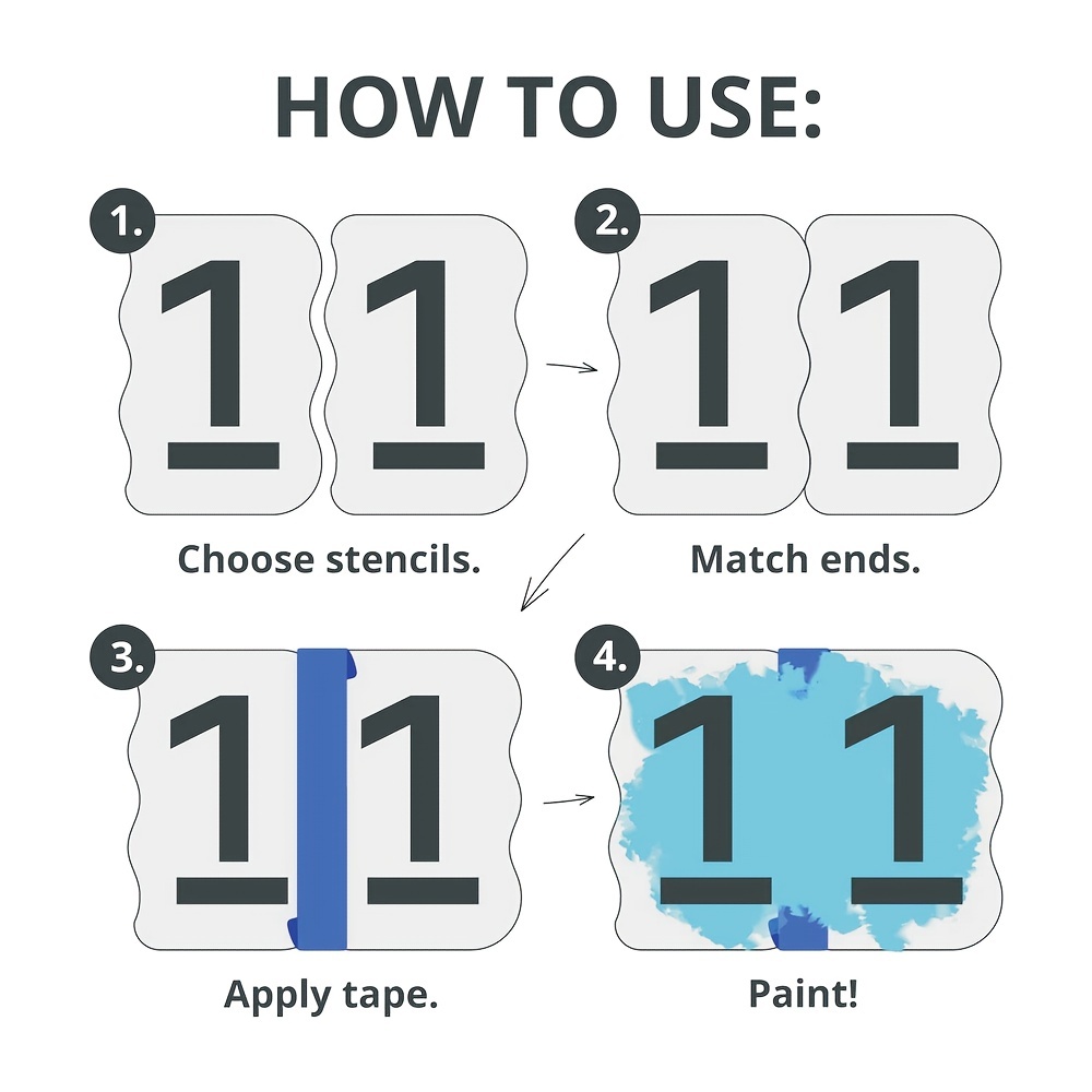 6 Double Digit Extension Number Kit 40-50/Number Kit — Stencil Plus