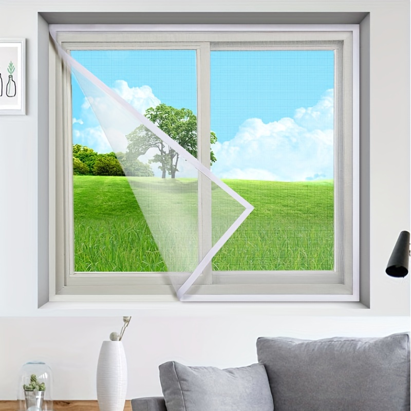 Verstellbarer, magnetischer Fensterschutz zum Selbermachen, passend für  max. 177,8 x 127 cm für jede kleinere Größe, mit starkem, reißfestem