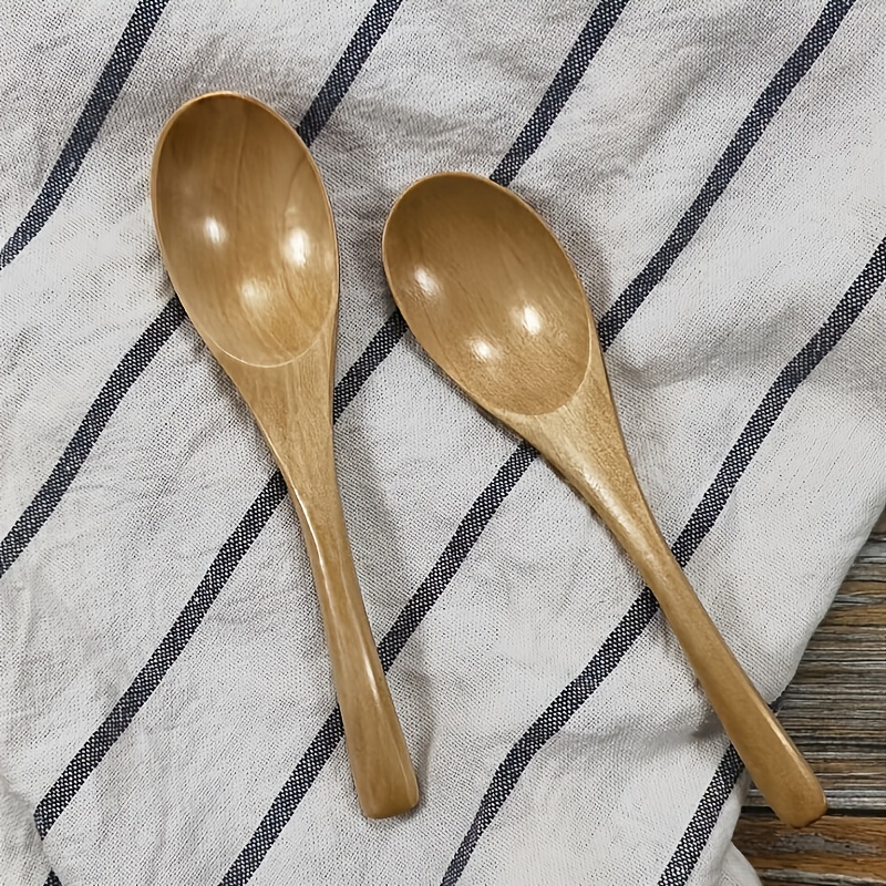 1pc, Large Round Spoon, Food Grade Wooden Spoon, Non-stick Pot Spoon, Soup  Spoon, Rice Spoon, Water Spoon, Kitchen Ladles, Tableware, Kitchen Utensils