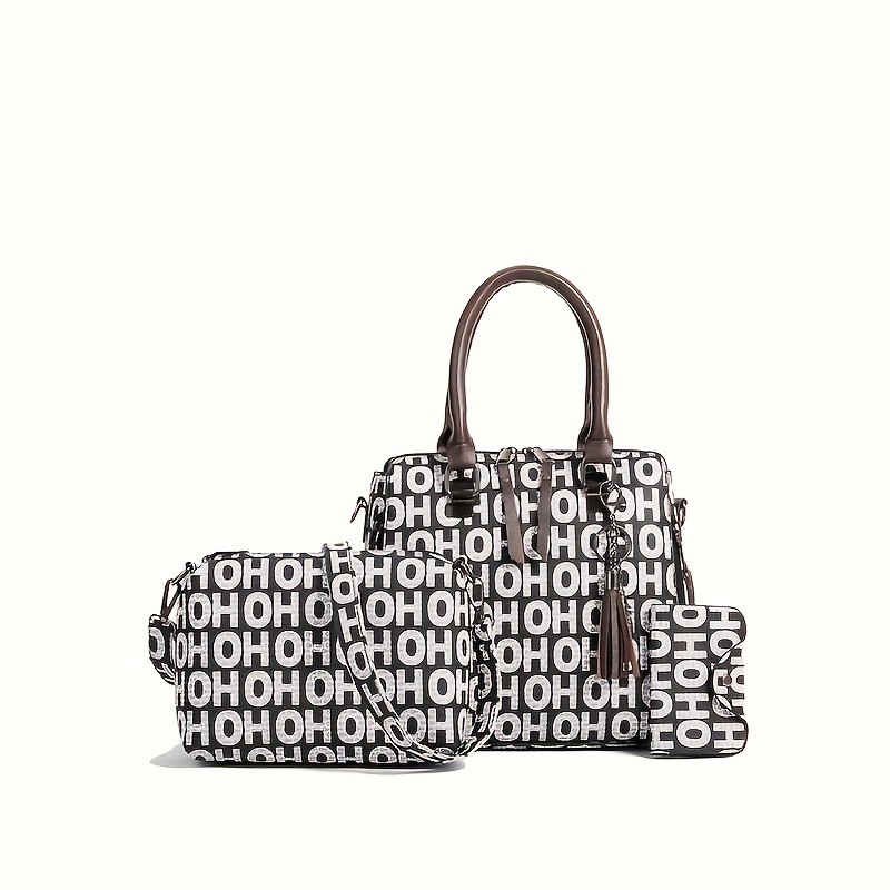 1pc Alphabet Printed Crossbody Bag For Women, Women bag sets with Purse set