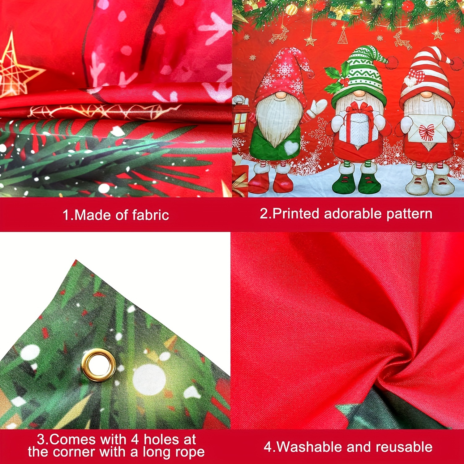 Joyeux Noel Christmas Banner - Red, Burgundy & Gold Banner - Holiday Party  Banner - Christmas Mantle Banner - Friendsmas Decor