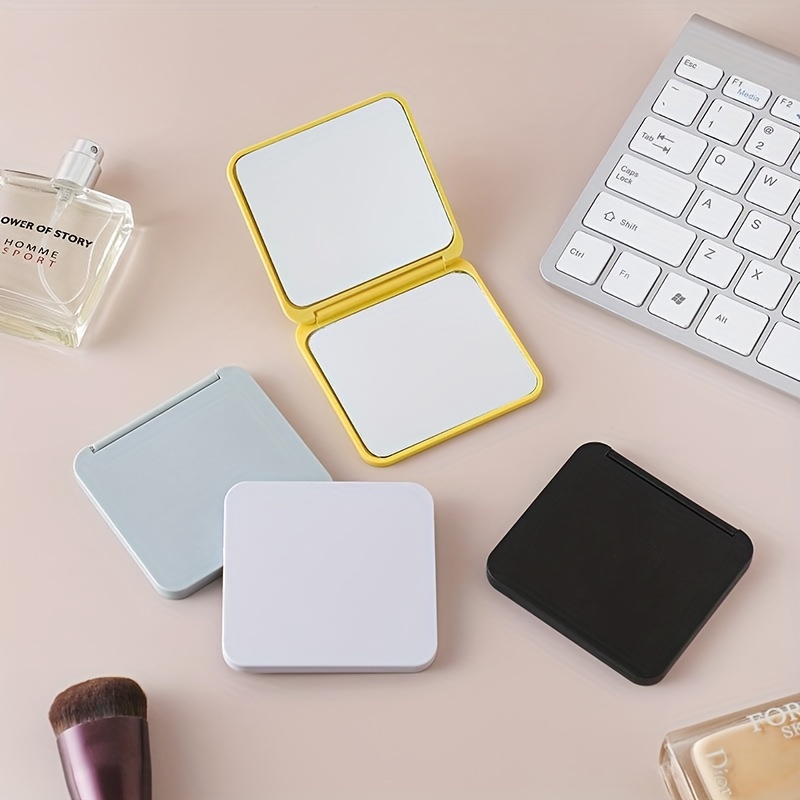 Square Vanity Mirror 1X2X Magnification Foldable Makeup Mirror