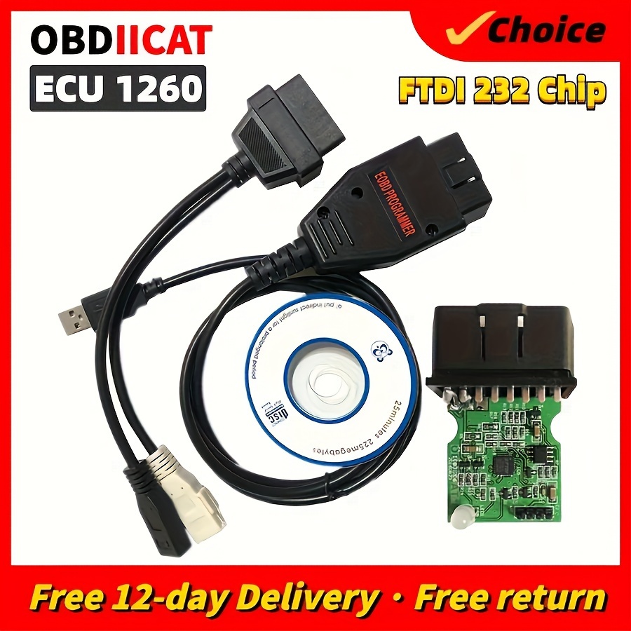 ENET OBD Cable Ethernet RJ45 to OBD2 Connector OBDII Interface F-Series ECU  Coding Programming Car Diagnostic Refresh Hidden Data Tool
