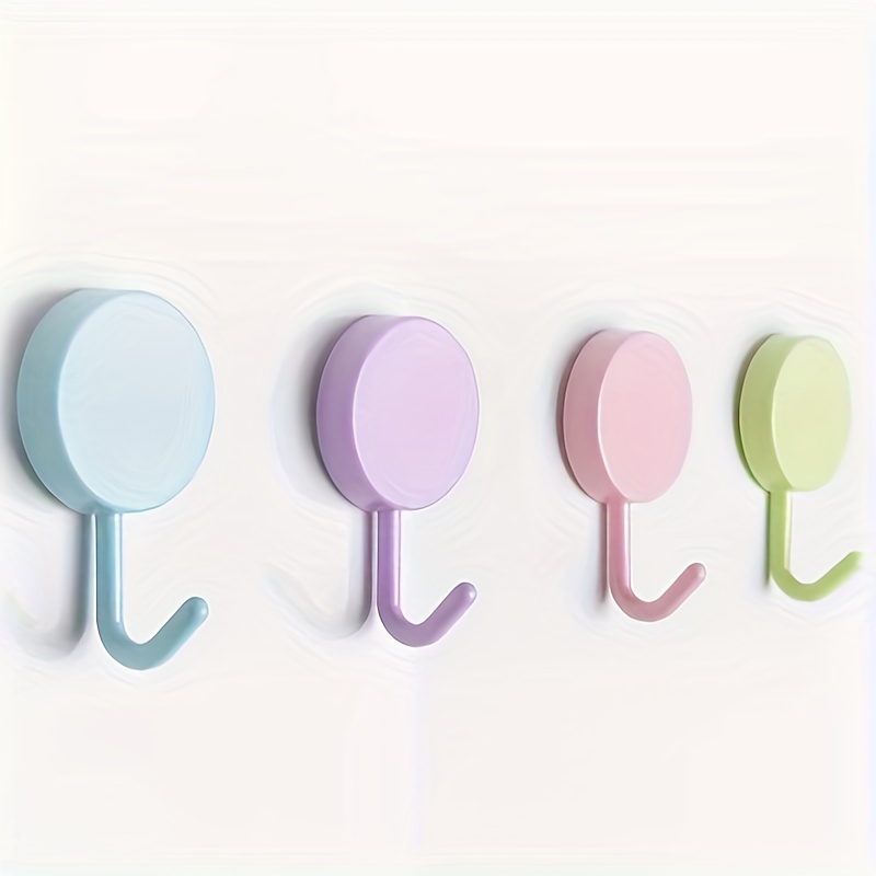 Contrasting Color Wall Hook Household Traceless Sticky Hook - Temu